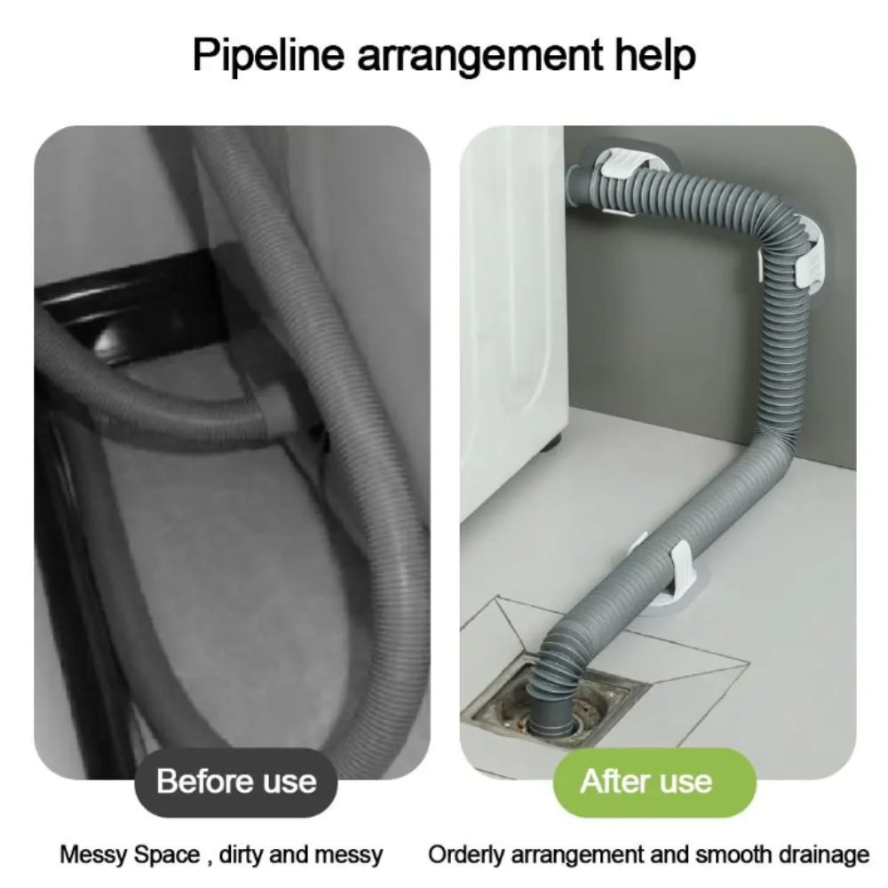Plastic Pipe Clip - Ganchos autoadhesivos para abrazaderas de tuberías,