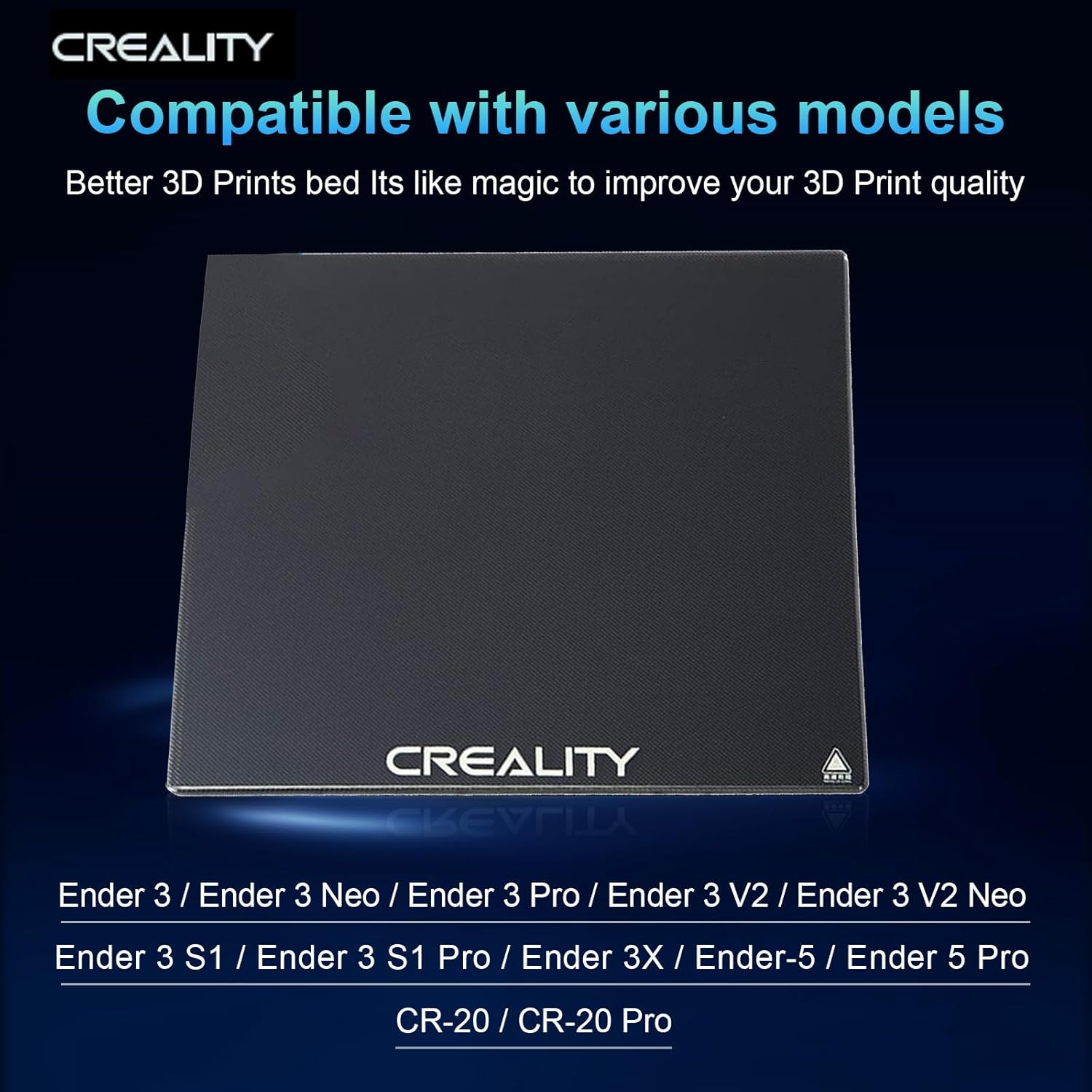 Creality Printer Ender 3 - Plataforma de Vidrio Oficial Creality Ender