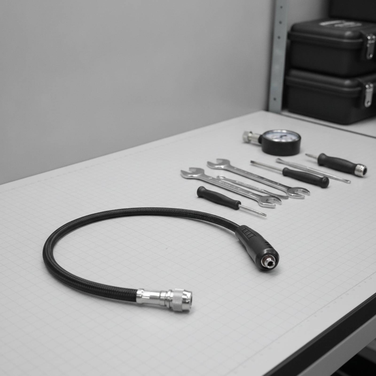 Flexible Hose Braided - Manguera infladora para BCD de buceo,