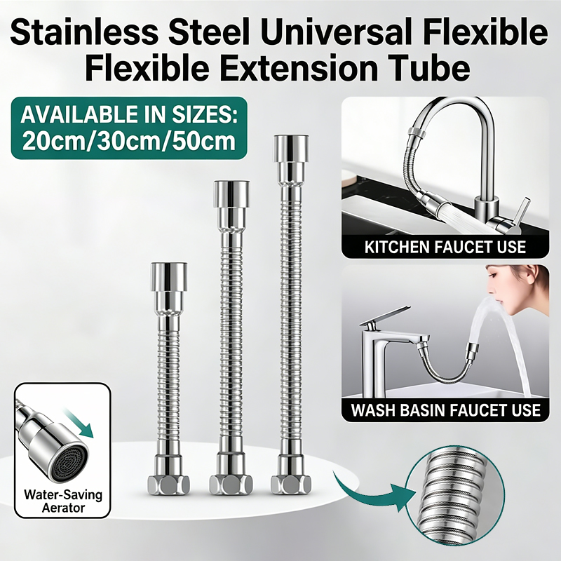 360 °   Extensor de Grifo Flex - Flexible Hose Braided reseña y precio